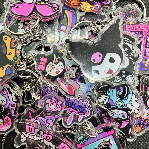 Krazy Kuromi KBK Acrylic Keychains - Picture 1 of 9